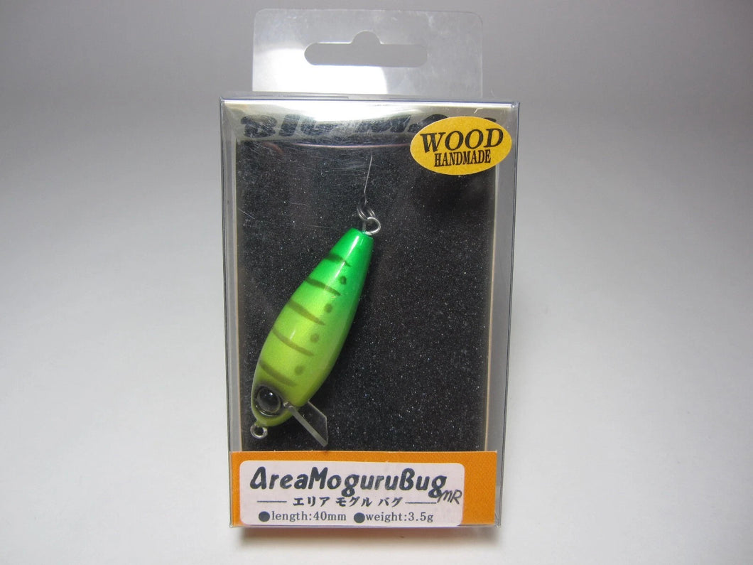 30472) BIG MAN Area Moguru Bug MR, Wood Handmade #Chart Green
