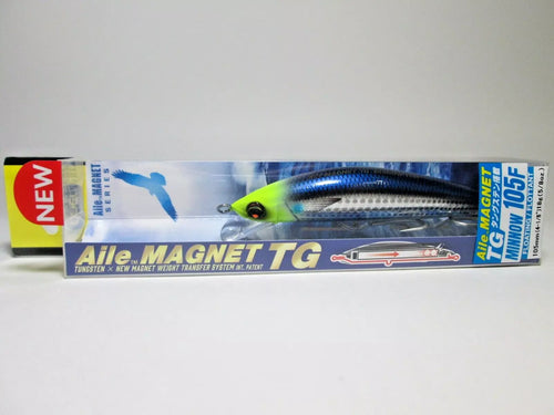 24609) DUEL Aile MAGNET TG MINNOW 105F #02 HCHM Chartreuse Head Mallet