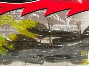 59625) Bait Breath BYS CRAW 3.5' Two Tone #B31 Greenpumpkin Chart