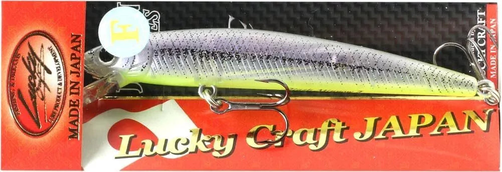 11332) Lucky craft FLASH MINNOW 80F #Real Purple Chart Wakasagi