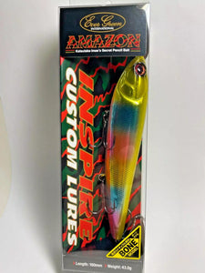 11555) Ever green INSPIRE CUSTOM LURES AMAZON Bone MODEL #N791 Gold Cabdy N
