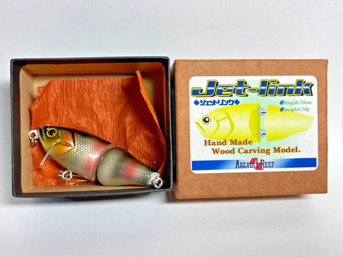 11255) ARCADIA REEF Jet Link Hand Made Wood Carving Model #JL Silver Perch
