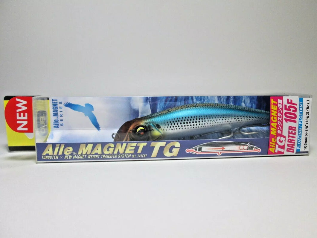 24610) DUEL Aile MAGNET TG DARTER 105F #09 Mat Fluorescent Blue Gizzard Shad