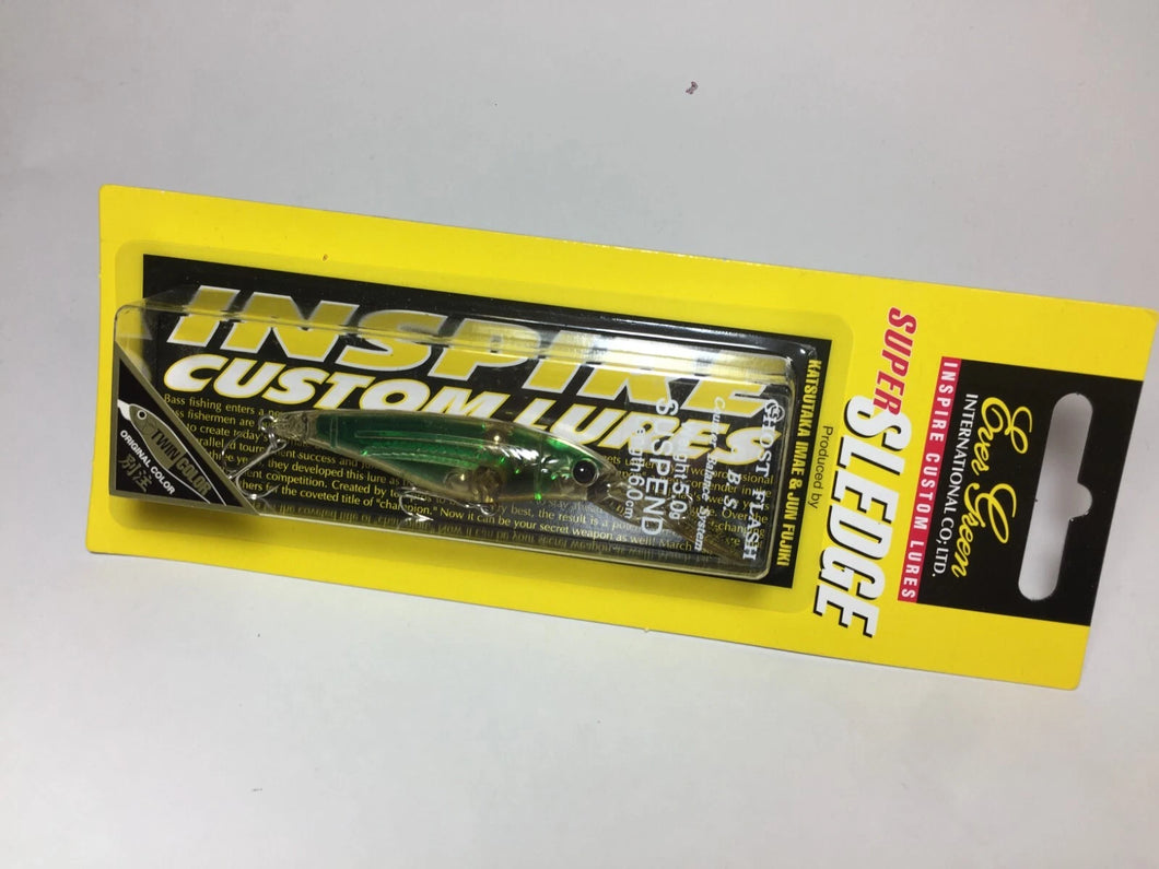 33784) Ever Green INSPIRE CUSTOM LURES SUPER SLEDGE #T03 R/GR Moebi Twin Color