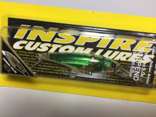 Load image into Gallery viewer, 33784) Ever Green INSPIRE CUSTOM LURES SUPER SLEDGE #T03 R/GR Moebi Twin Color