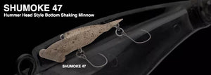 21764) NORIES SHUMOKE 47 #Bowa Bowa, Hummer head style bottom shaking minnow