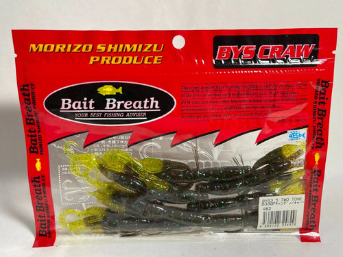 59630) Bait Breath BYS CRAW 3.5' Two Tone #B33 GP Candy Chart