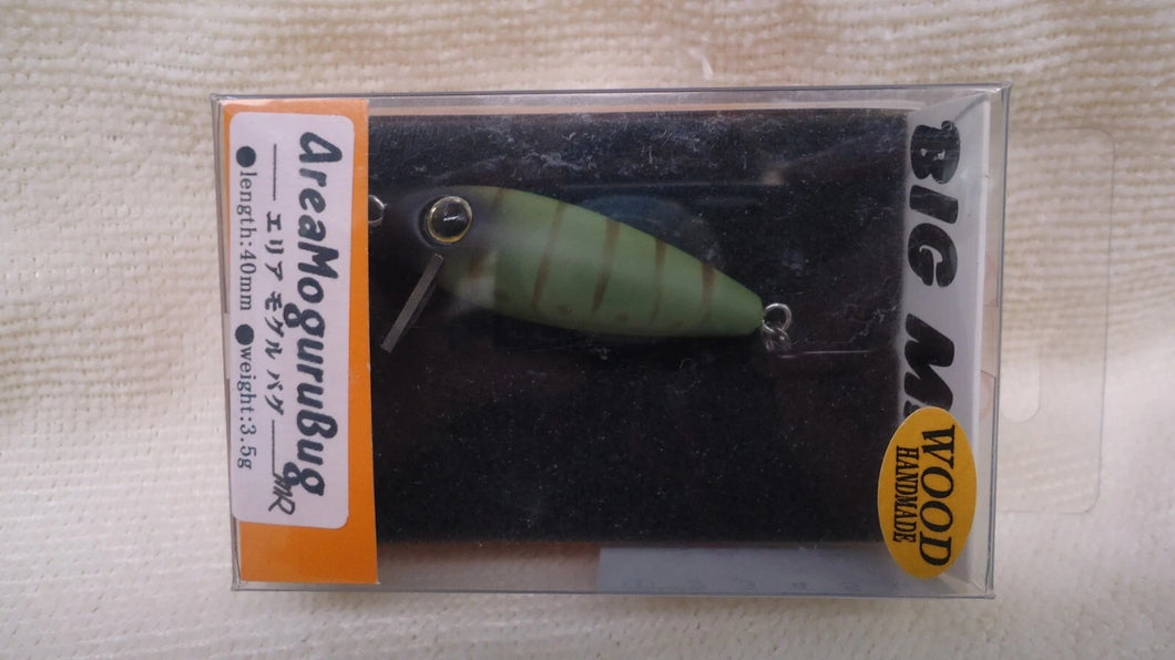 30477) BIG MAN Area Moguru Bug MR, Wood Handmade #M Olive