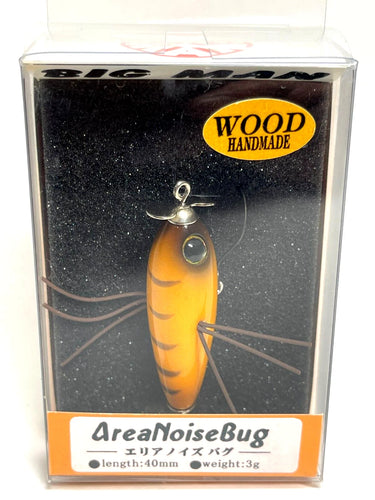 21252) BIG MAN Area Noise Bug, Wood Handmade #Imomushi