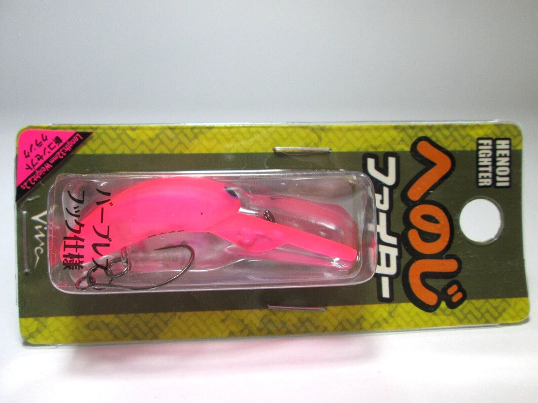 20628) VIVA HENOJI FIGHTER Barbless hook Small Crankbait #49B Ghost pink