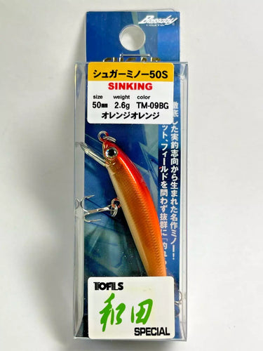 11565) Bassday SUGAR MINNOW 50S Tofls WADA Special #Orange Orange