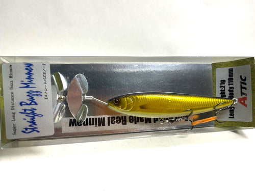 21739) ATTIC Straight Buzz Minnow 110 #06 Kuro kin