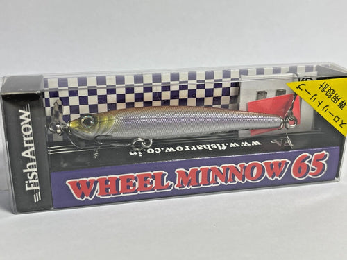 11250) Fish Arrow WHEEL MINNOW 65 Slow Sinking Prop Bait #03 Pearl Wakasagi