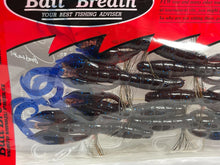 Load image into Gallery viewer, 59626) Bait Breath BYS CRAW 3.5&#39; Two Tone #B37 Dark Red Blue Blue