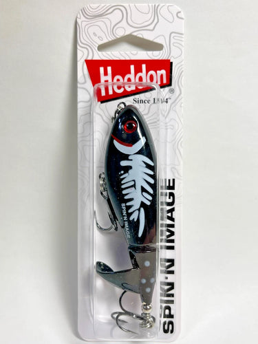 11768) HEDDON SPIN'N IMAGE X9370 #302 Black/White Herring