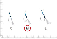 Load image into Gallery viewer, 47615) Gamakatsu Assist Hook FR Set, Type 1, Size M, Recommended jig weight 40g