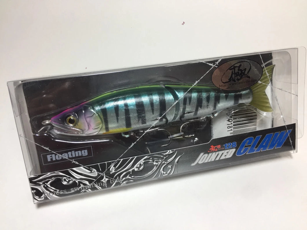 33885) GAN CRAFT Ayujya JOINTED CLAW 128 Type-F #Visible Silver Shad
