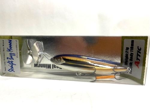 21738) ATTIC Straight Buzz Minnow 110 #01 Ugui