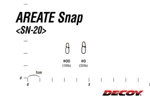 KATSUICHI DECOY SN-20 AREATE Snap, Area Trout Snap