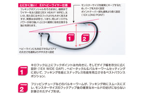 KATSUICHI DECOY WORM13 Kg Hook Hyper, Offset Single Hook