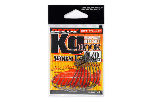 KATSUICHI DECOY WORM17 Kg Hook, Offset Single Hook