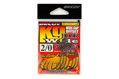 KATSUICHI DECOY WORM25 Kg Hook Wide, Offset Single Hook