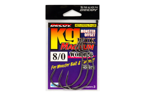 KATSUICHI DECOY WORM26 Kg Hook MAGNUM, Offset Single Hook