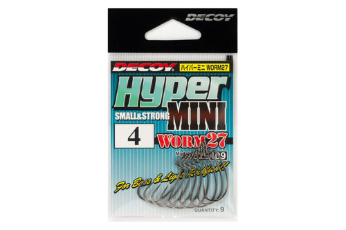 KATSUICHI DECOY WORM27 Hyper Mini, Offset Single Hook