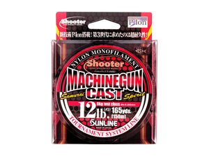 SUNLINE Shooter MACHINEGUN CAST 150m P-Ion coated nylon Line -Max lb variation-